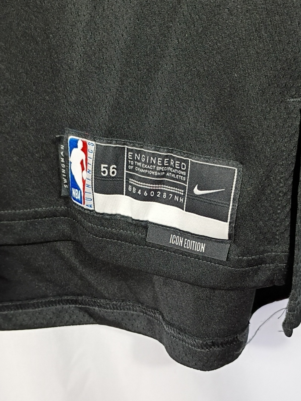 EUC Mikal Bridges Brooklyn Nets Nike Black Swingman Jersey Size 56 XXL NBA - Picture 2 of 9